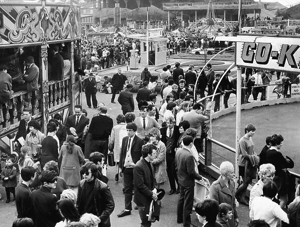 Visitors at the Belle Vue Fairground and Gardens Easter 1969