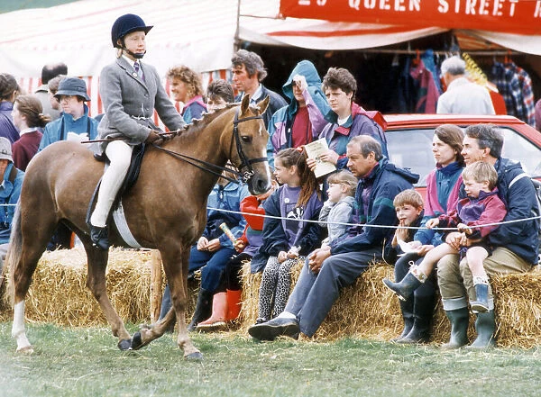Visitors at the show ring during Danby agricultural show
