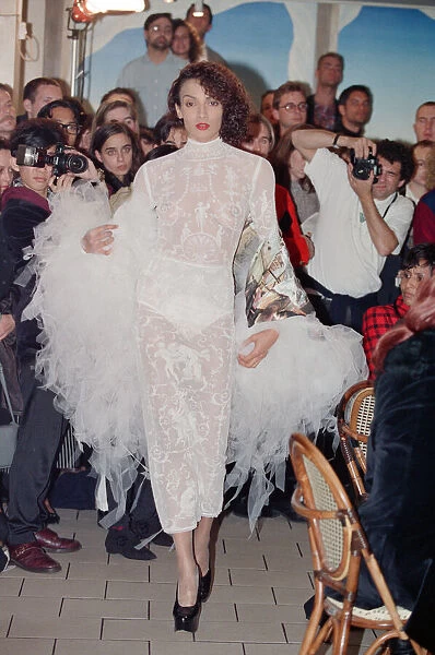 Vivienne Westwood fashion collection show at Tall Orders, Soho, London. October 1991