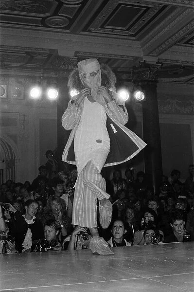 Vivienne Westwood and Malcolm Malcolm Mclaren host their first catwalk show '