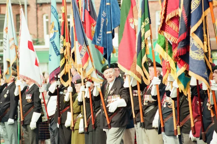 Framed Print : VJ Day Anniversary, Parade to Cenotaph, Middlesbrough, Sunday 20th August 1995 Framed Print : VJ Day Anniversary, Parade to Cenotaph, Middlesbrough, Sunday 20th August 1995