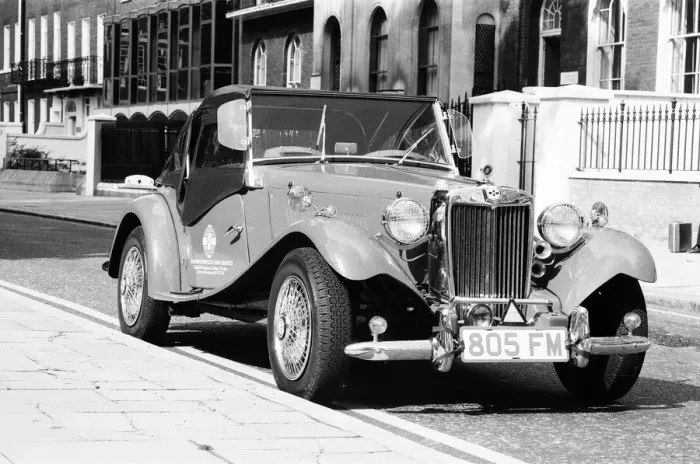 Framed Print : Volkswagen Beetle as a replica of the MG TD. 19th August 1982 Framed Print : Volkswagen Beetle as a replica of the MG TD. 19th August 1982