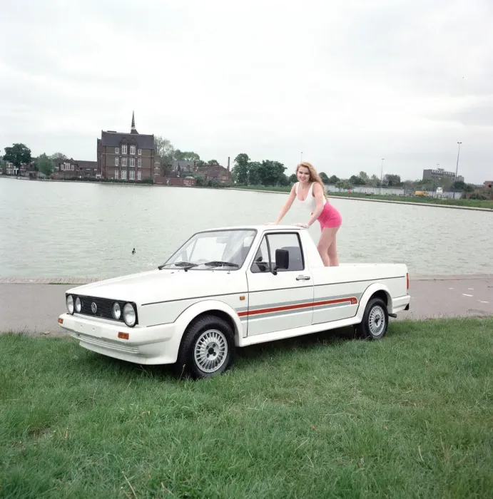 Framed Print : Volkswagen Caddy pick-up. 1st June 1991 Framed Print : Volkswagen Caddy pick-up. 1st June 1991