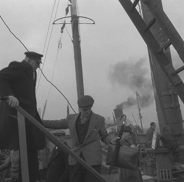 The last voyage of the Cutty Sark December 1954. The Captain