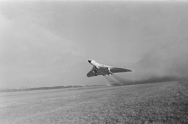 Vulcan Bomber taking off. 1964