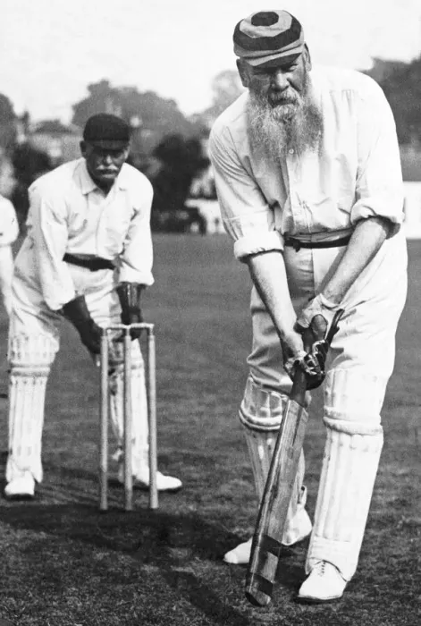 Framed Print : W. G Grace playing for Eltham against Gravesend aged 65