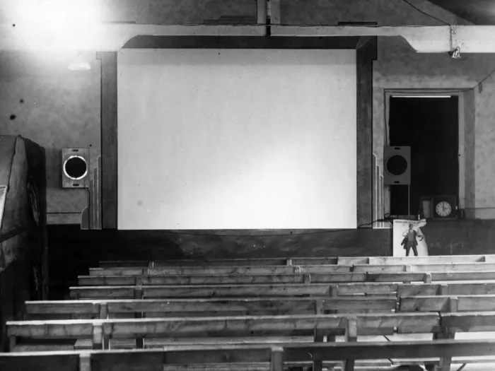 Framed Print : W Pitts Cinema, Embleton, Northumberland, 3rd December 1948. Screem