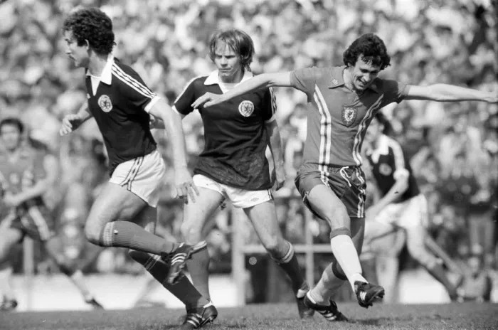 Framed Print : Wales 3-0 Scotland, British Championship match at Ninian Park, Saturday 19th May 1979