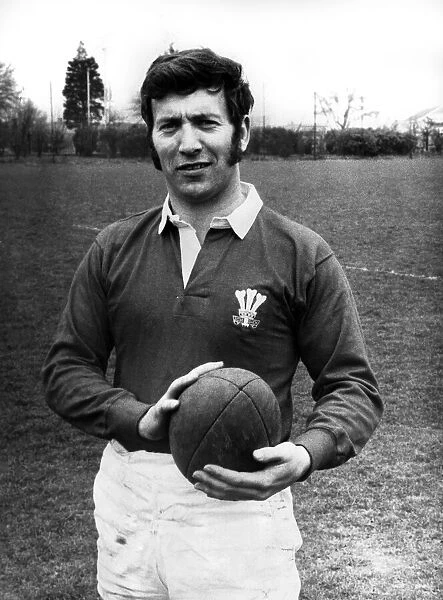 Wales international rugby union player John Dawes pictured at Lampton Comprehensive