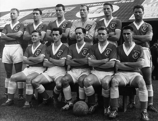 Wales Starting XI v Scotland, Ninian Park, Cardiff, Saturday 18th October 1958