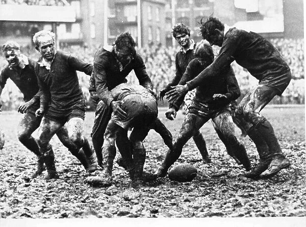 Wales v Scotland - 1966 - Rugby Mud, mud, glorious mud