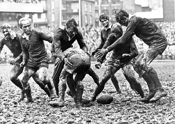 Wales v Scotland - 1966 - Rugby mud, mud, glorious mud. That