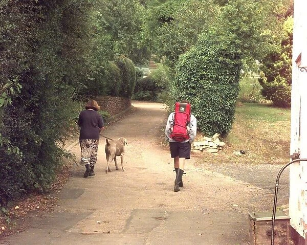 Walkers enjoy the countryside around Shrawley, Worcestershire