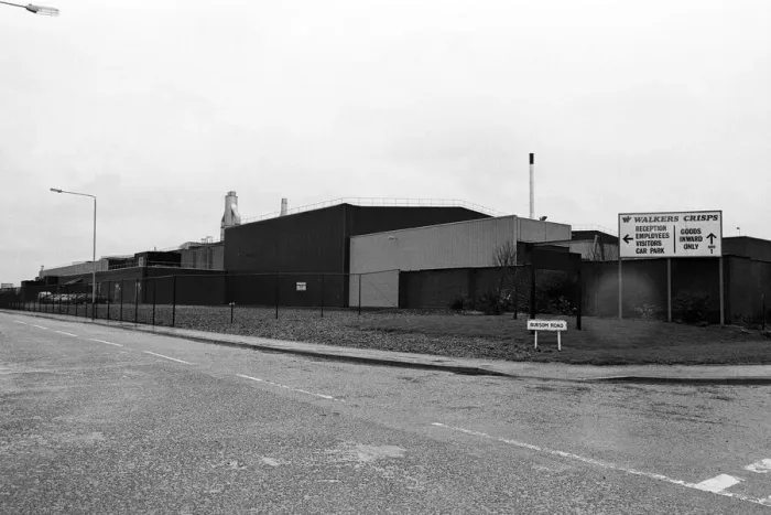 Framed Print : Walkers Factory, Bursom Road, Leicester. 15th March 1988 Framed Print : Walkers Factory, Bursom Road, Leicester. 15th March 1988