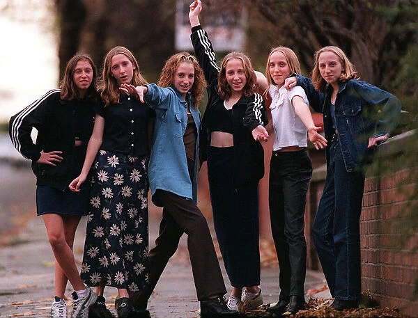 THE WALTON SEXTUPLETS NOVEMBER 1997 GROWING UP AS THEY APPROACH THEIR 14th BIRTHDAY FROM