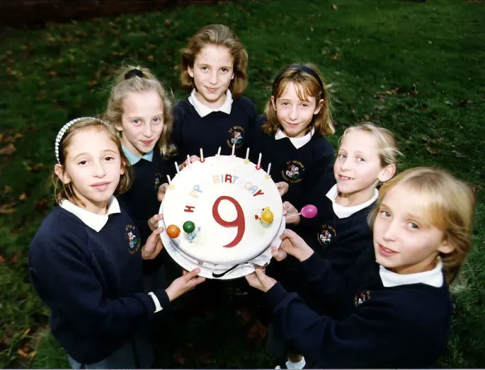 Framed Print : Walton Sextuplets are nine years old are waiting for their birthday L-R Sarah Hannah Framed Print : Walton Sextuplets are nine years old are waiting for their birthday L-R Sarah Hannah