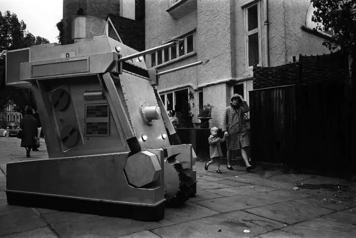 Framed Print : War Machines used by intelligent computer, WOTAN, in Doctor Who BBC TV Series