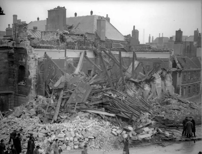 Framed Print : War time pictures of destruction visited on the city of Bristol by German bombers Framed Print : War time pictures of destruction visited on the city of Bristol by German bombers