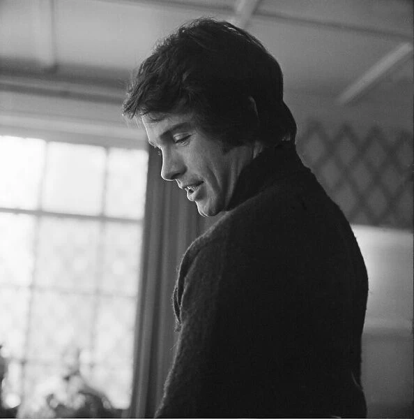 Warren Beatty, American actor, pictured in his London flat in South Audley Street