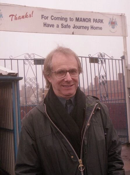 Warwickshire film and TV director Ken Loach outside Nuneaton Borough