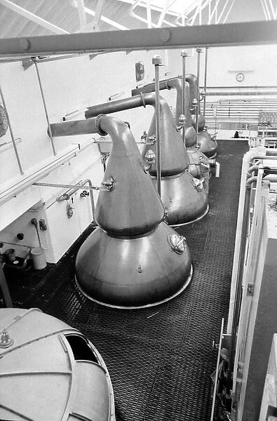 The Wash Stills at Knockando Whisky Distillery January 1972