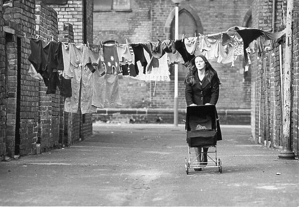 Washing day in St Johns Street, Percy Main