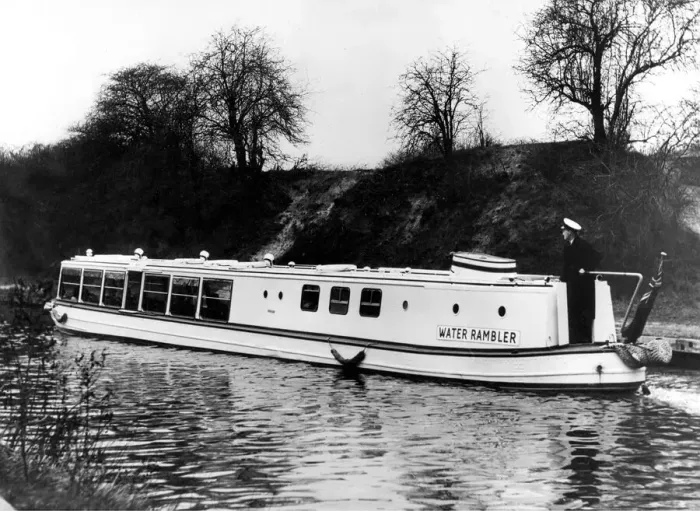Framed Print : Water Rambler is one of the fleet of British Waterways boats that can be hired for Framed Print : Water Rambler is one of the fleet of British Waterways boats that can be hired for