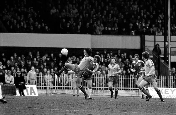 Watford 2 v. Chelsea 3. Division 2 football February 1980 LF01-23-056