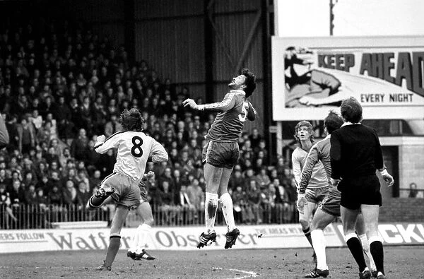 Watford 2 v. Chelsea 3. Division 2 football February 1980 LF01-23-061