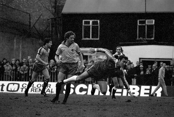 Watford 2 v. Chelsea 3. Division 2 football February 1980 LF01-23-033