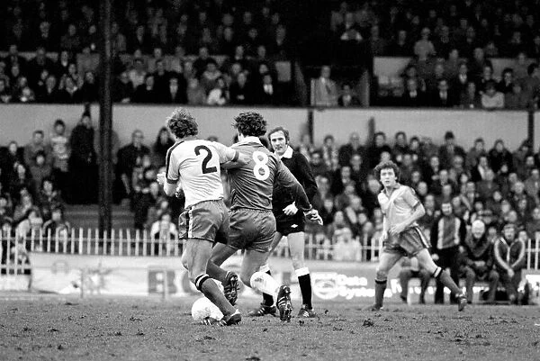 Watford 2 v. Chelsea 3. Division 2 football February 1980 LF01-23-019