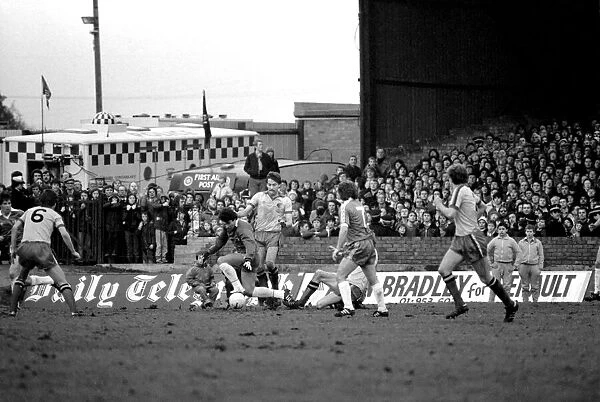 Watford 2 v. Chelsea 3. Division 2 football February 1980 LF01-23-029