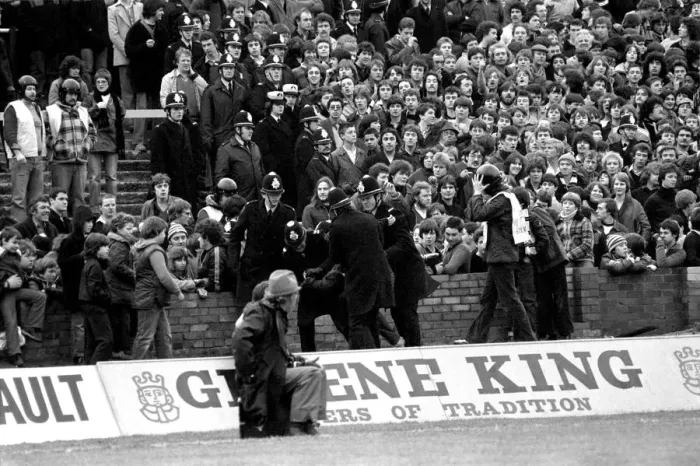 Framed Print : Watford 2 v. Chelsea 3. Division 2 football February 1980 LF01-23-043 Framed Print : Watford 2 v. Chelsea 3. Division 2 football February 1980 LF01-23-043