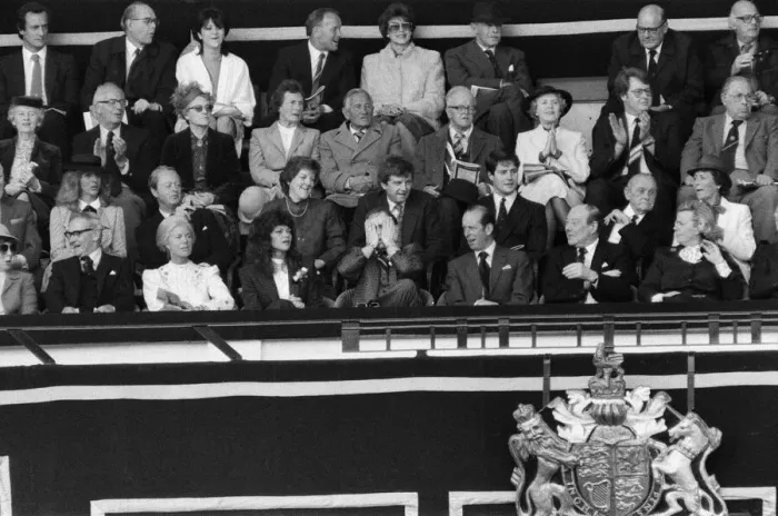 Framed Print : Watford chairman Elton John pictured watching the 1984 FA Cup Final at Wembley Stadium Framed Print : Watford chairman Elton John pictured watching the 1984 FA Cup Final at Wembley Stadium