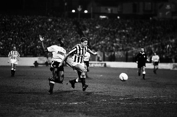 Watford v Newcastle United, FA Cup 3rd round replay, final score 2-2. 10th January 1989