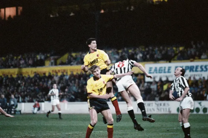 Framed Print : Watford v Newcastle United, FA Cup 3rd round replay, final score 2-2. 10th January 1989