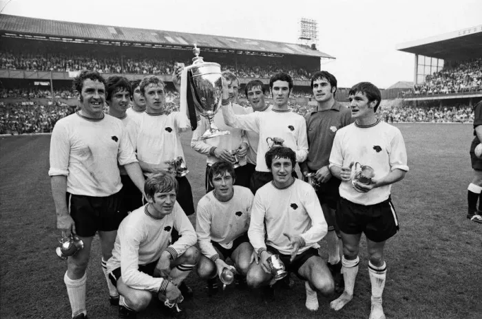 Framed Print : Watney Cup Final, Derby County v Manchester United. Final score 4-1 to Derby County