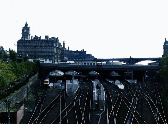 Framed Print : Waverley Station Edinburgh, Balmoral Hotel and the North Bridge circa 1980 Framed Print : Waverley Station Edinburgh, Balmoral Hotel and the North Bridge circa 1980