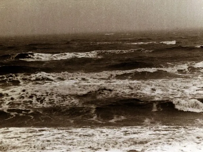 Framed Print : Waves coming in on the Sussex Coast of England - 1946 rough sea Framed Print : Waves coming in on the Sussex Coast of England - 1946 rough sea
