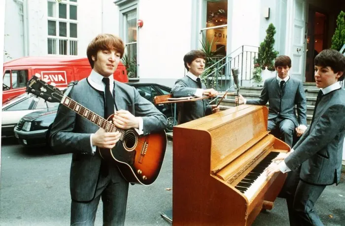 Framed Print : Waxwork models of the Beatles September 1988 Framed Print : Waxwork models of the Beatles September 1988