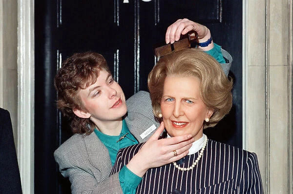 A waxwork of Mrs Thatcher in the Friargate waxworks in York. 21st February 1989