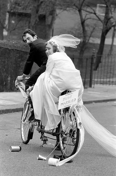 In many ways, it was a stylish marriage... and the groom Could afford a carriage