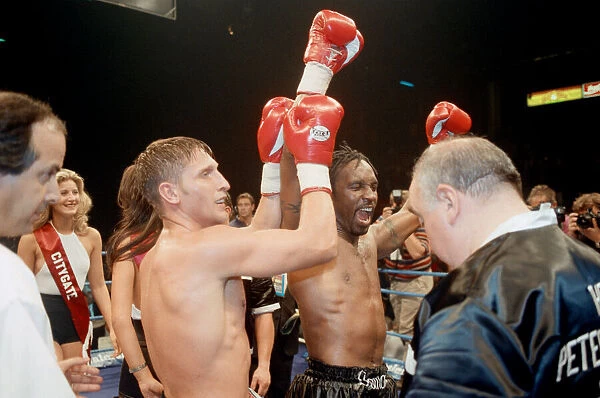 WBC super-middleweight title, Nigel Benn vs Vincenzo Nardiello. London Arena, England