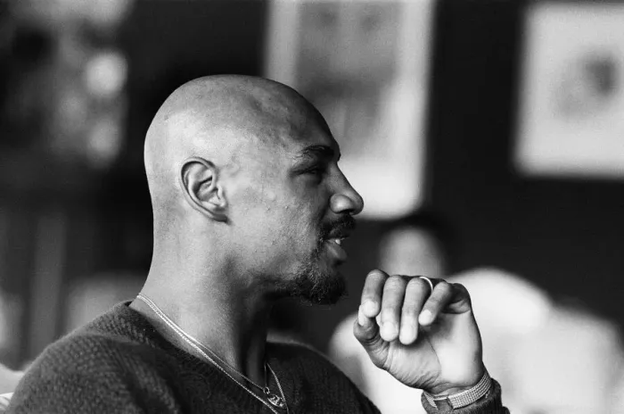 Framed Print : WBC and WBA world champion Marvin Hagler relaxing ahead of his sixth defence against