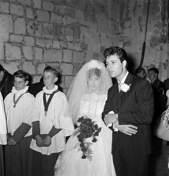 The wedding of Donella Webb, sister of Cliff Richard. Pictured