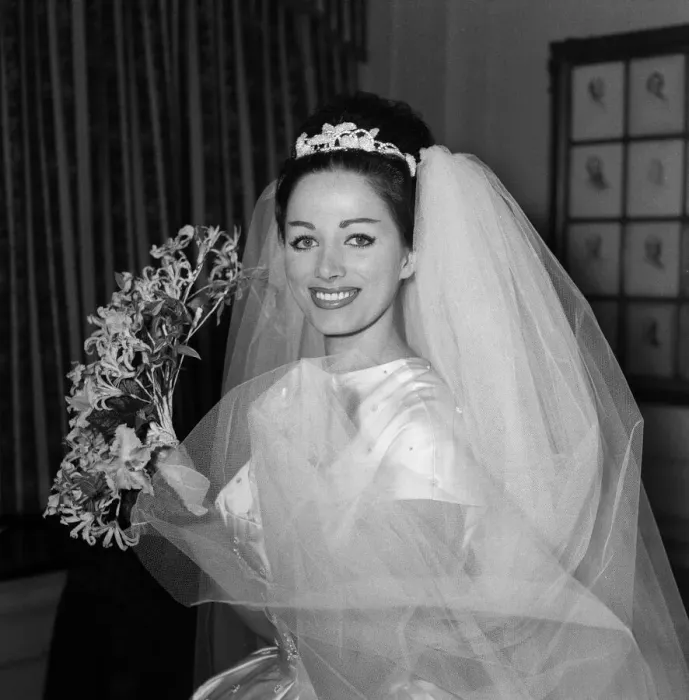 Framed Print : The wedding of Jackie Collins and Wallace Austin at Grosvenor House. 13th December 1960 Framed Print : The wedding of Jackie Collins and Wallace Austin at Grosvenor House. 13th December 1960