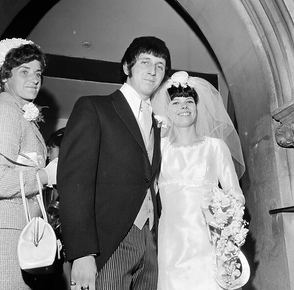 Wedding of John Entwistle, bass guitarist in British rock group The Who