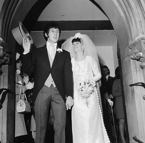 Wedding of John Entwistle, bass guitarist in British rock group The Who