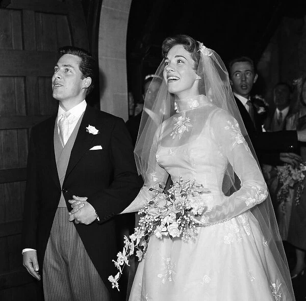 The wedding of Julie Andrews and Tony Walton at St Mary Oatlands Church, Weybridge