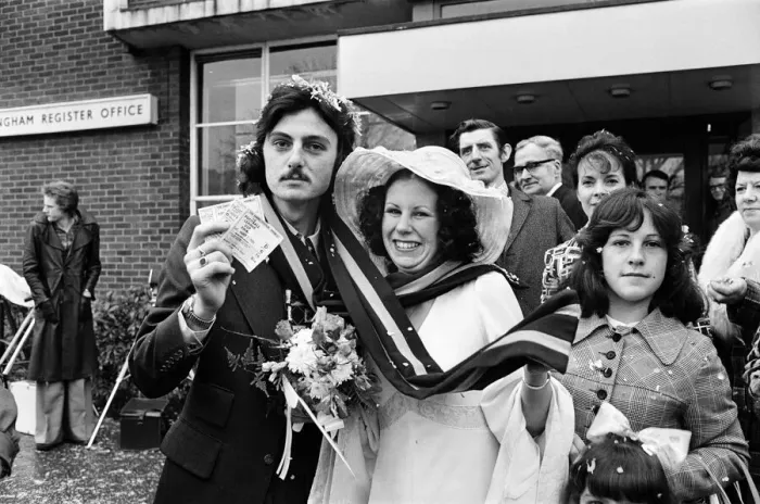 Framed Print : The wedding of Martyn and Pamela Preece at Birmingham Register Office Framed Print : The wedding of Martyn and Pamela Preece at Birmingham Register Office